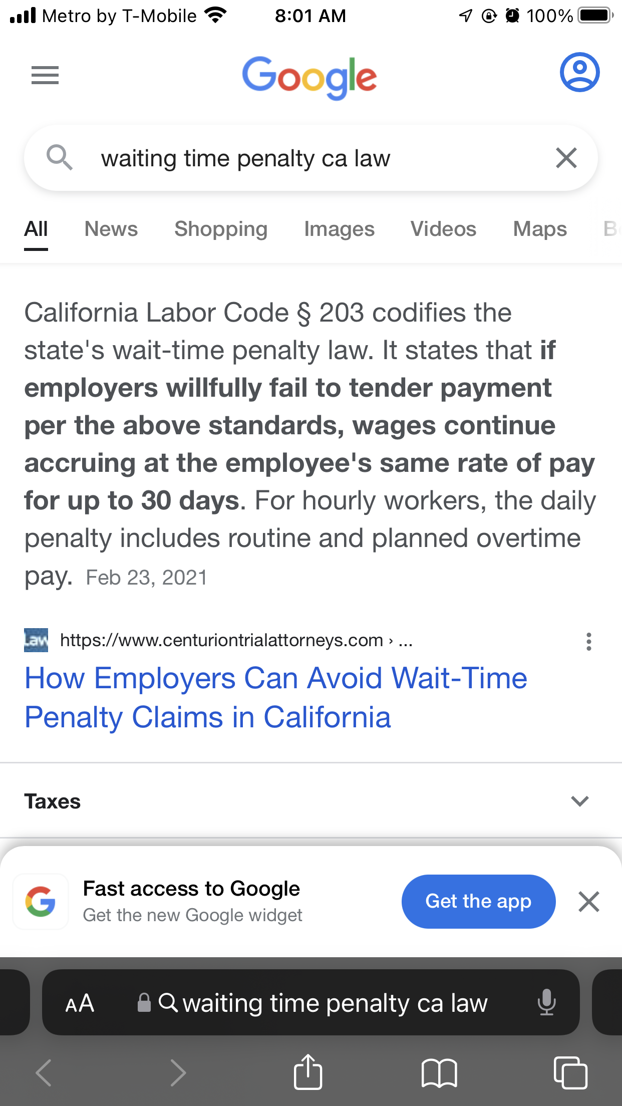 Labor Code California Law part 1