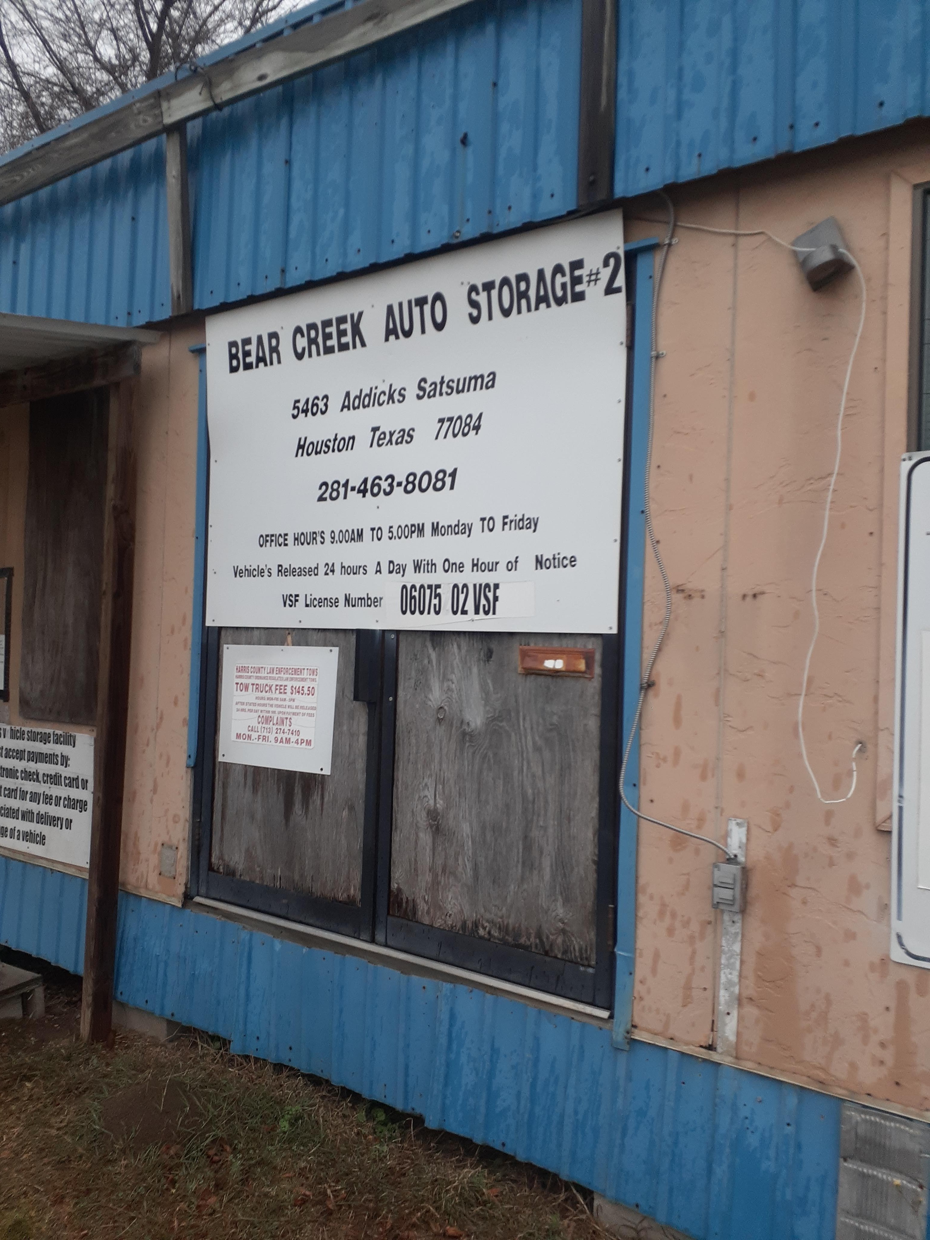 Bear Creek Auto Storage #2 VSF