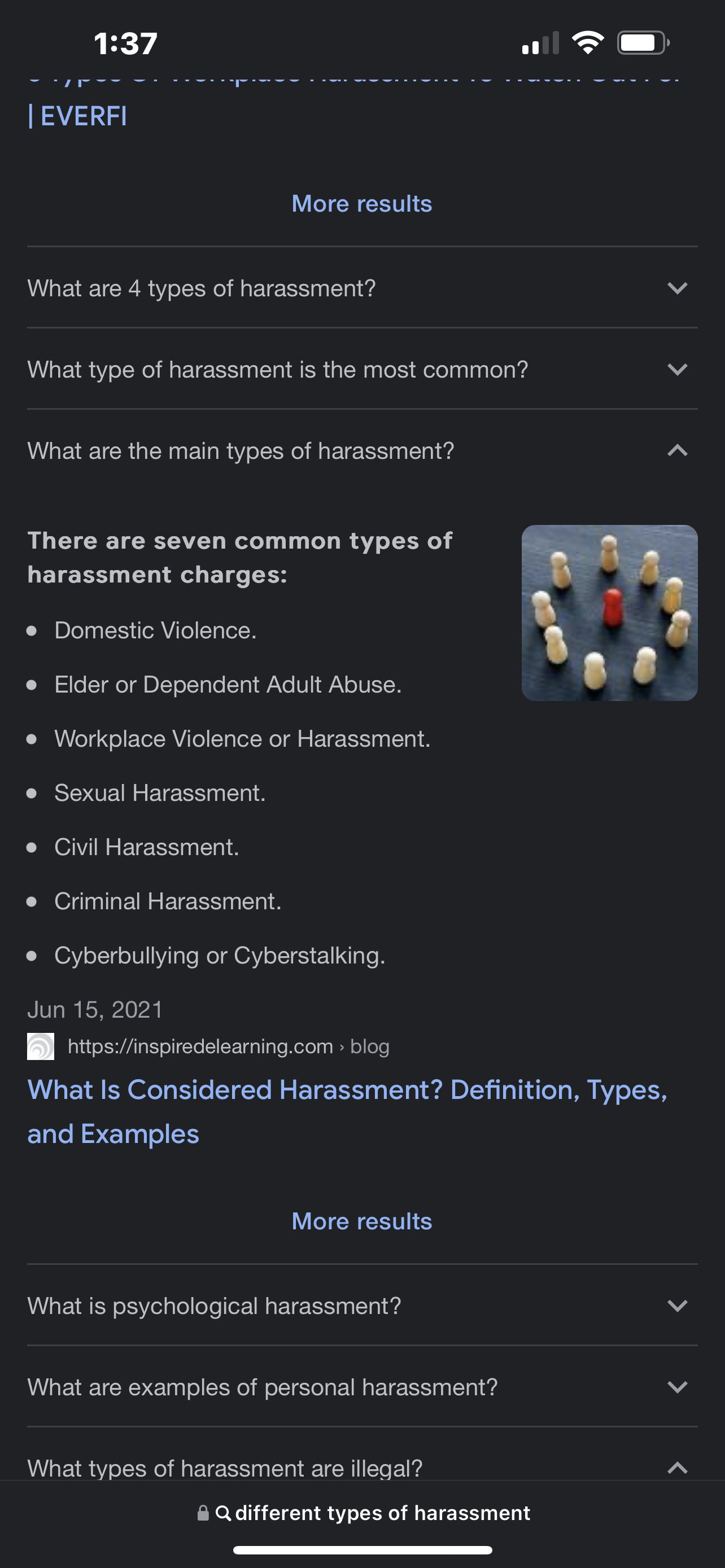 All the different types of harassment FED LAWSUIT