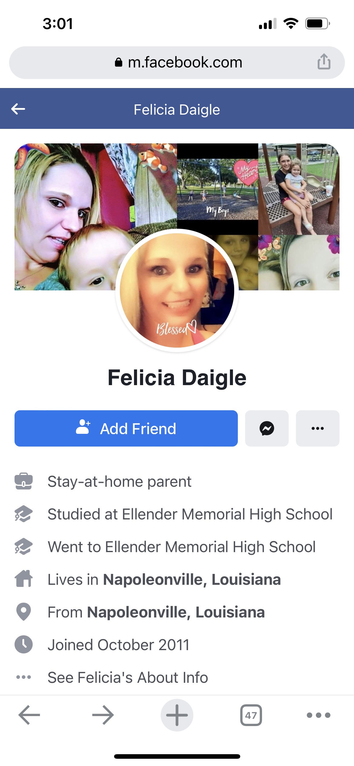 Felicia Daigle Scammer on FB
