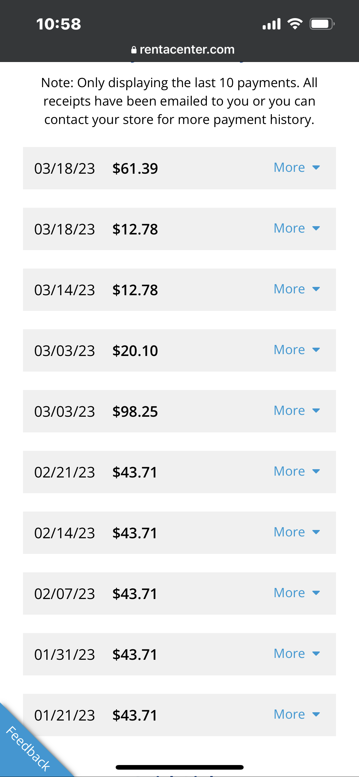 Payments they said I never made. 