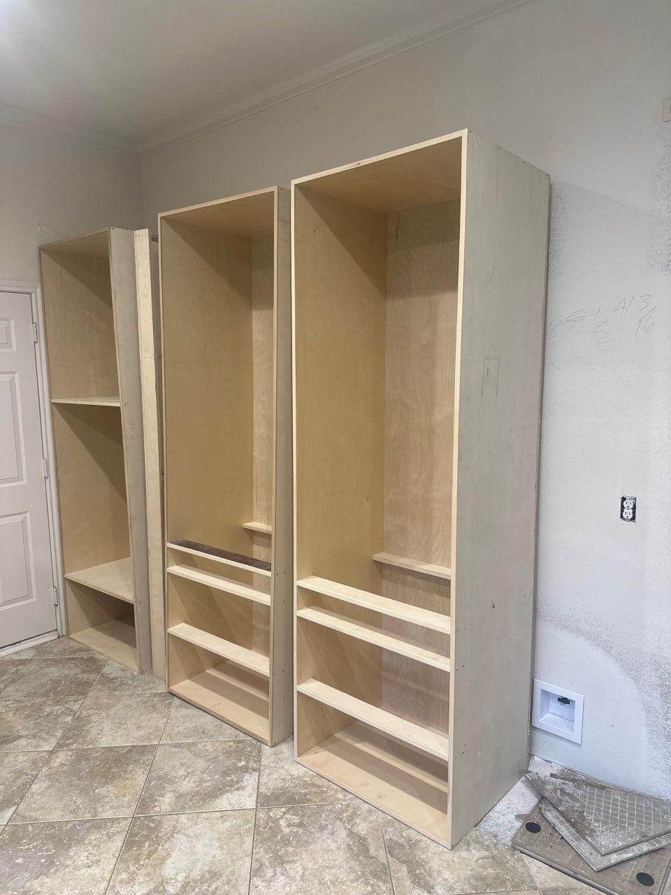 Scrap wood/wrong size cabinets