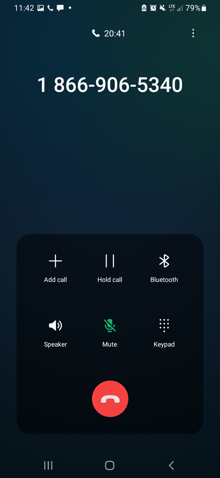 phone calls about the issue on hold