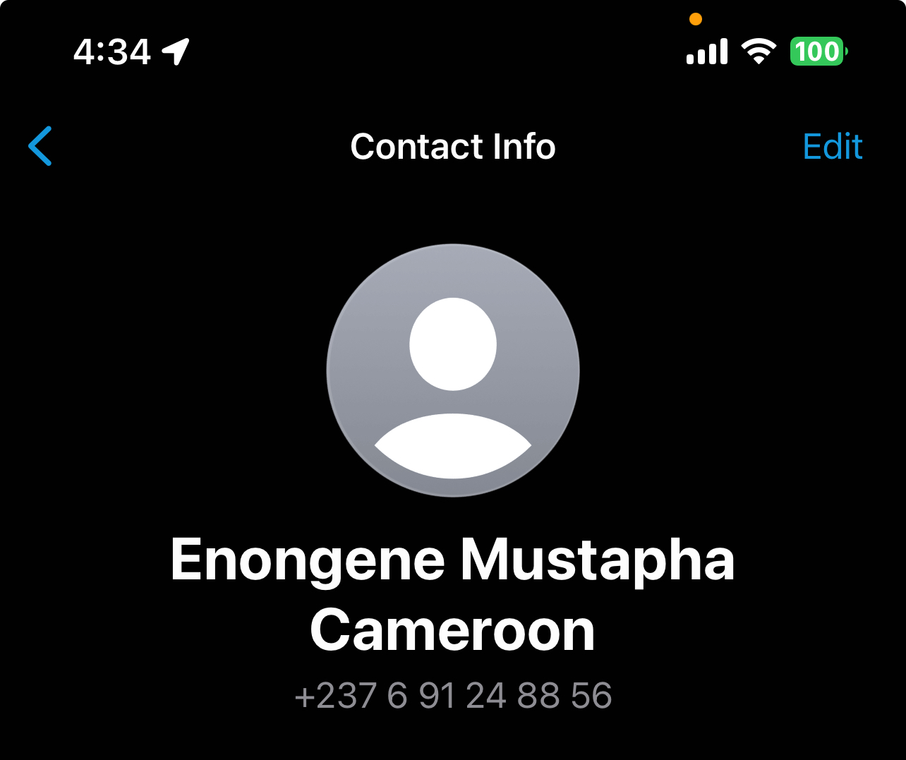 WhatsApp contact number